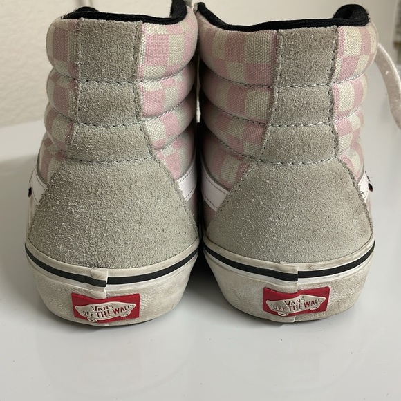 Vans Gray suede and pink and white checkers Size 10.5 Men - Picture 6 of 6